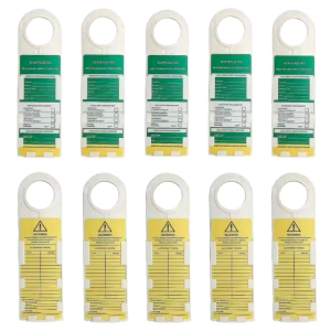 Writable Scaffolding Inspection Security Card Accident Prevention Tag PVC Safety Warning Signs