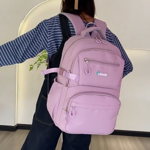 META-X Beg Sekolah Remaja Bag Besar Teenager Backpack Bags Secondary Laptop Travel 潮流书包电脑背包