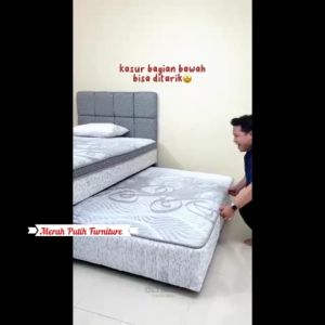 tempat tidur kasur springbed Eero 2in1 Praktis & Minimalis. Olympic Twin Set eero. kasur anak springbed anak kasur sorong kasur tingkat.