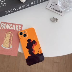 🔥 เคสโทรศัพท์ 14 Pro max มิกกี้สีส้ม แฟชั่น สำหรับ iPhone 11/12/13/14/12Pro/12Pro max การ์ตูน ราคาโซน