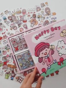 100 Sheets (500+ Small Pcs) Cute Sticker Set For Diary Book Journal Planner Stiker Buku Cantik Comel Decoration Stickers
