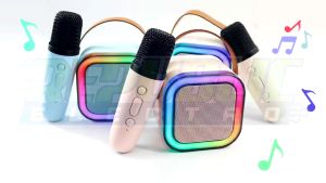 mic karaoke suara jernih Mikrofon dan audio mikrofon nirkabel terintegrasi karaoke bluetooth audio rumah universal bernyanyi rumah ktv