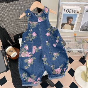 Princess Style Childrens Denim Pants Autumn Fashionable Girls Clothing High Waist Long Trousers Casual Other Material