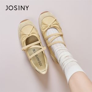 Josiny | French Style Ballet Flats Shallow Opening Shoes