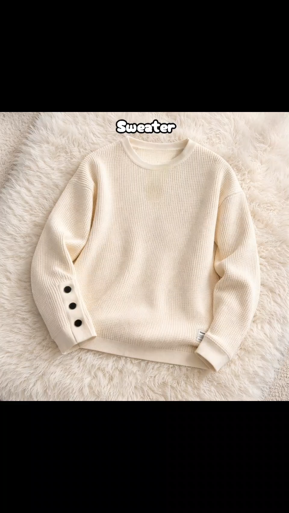 Mens crew-neck slim-fit sweater casual style slim-fit long-sleeve design suitable for Muslim men to wear delivered the next day available in Kuala Lumpur area.