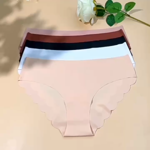FINETOO Ice Silk Seamless Panties Women Panty Solid Breathable Pantys For Girls Briefs Everyday