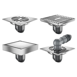 HIGOLD | Odor-Preventing Pest-Repelling Square Floor Drain