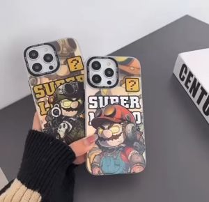 NEW RAMPAGE CASE !! HOLOGRAM ARMORED SUPER MARIO LUIGI IP 14 PROMAX 14 PRO 14 13 PROMAX 13 PRO 13 12 PROMAX 12 PRO 12 11 SOFTCASE