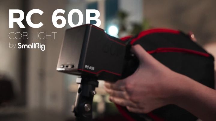 SMALLRIG RC 60B Luce LED COB Portatile Con Batteria Integrata 3400mAh E Ricarica Veloce USB-C – Leggera Per Video E Contenuti In Movimento