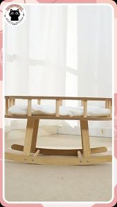 ม้าโยก ที่นอนแมว เปลแมว ที่นอนสัตว์เลี้ยง ที่นอนไม้