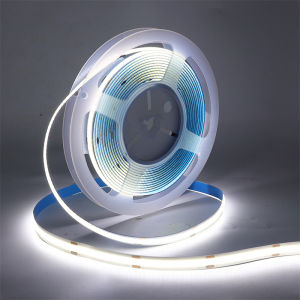 5V COB LED Light Strip 3AA Battery Powered Flexible Ribbon Diode 8MM High Density Linear Lighting Adhesive Tape Cabinet Lighting