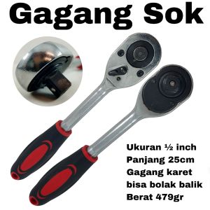 Gagang Sok Ratchet ½ inch