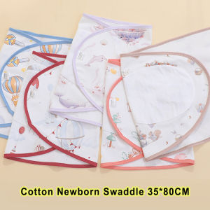 Newborn Anti-startling Sleeping Bag Pure Cotton Baby Swaddle Wrapped Velcro Burp Towel 35*80CM