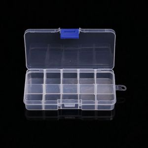 10/15/24/36 Grids Plastic Organizer Box Storage Container Jewelry Box With Adjustable Dividers For Beads Arts DIY Crafts Storage