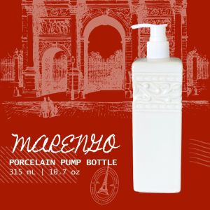 MARENGO Porcelain Pump Bottle | Botol Sabun Lotion Keramik | Botol Pump Porselen