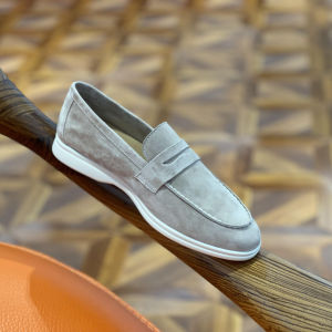 Pure Leather Soft Upgraded Casual Shoes Breathable Slip-On Loafers Flat Heel Korean Style Fashion Mens Footwear Spring Autumn
