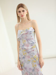 COCOBELLA | Floral Printed Chiffon Maxi Dress