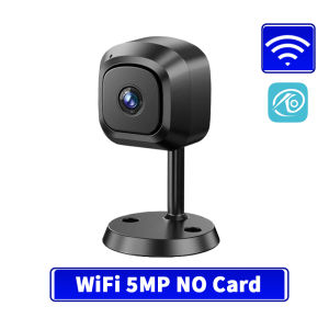 OVERSCAM 5MP Mini WiFi CCTV Camera Magnetic Mount 360 Wide Angle Portable Wireless No Wiring Needed 2 Way Audio Night Vision Indoor Outdoor Home Security Easy Installation Pet Monitor Baby