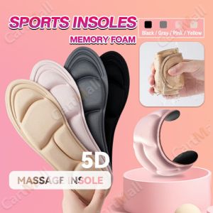 5D Memory Foam Orthopedic Sports Insoles for Women Shoes Flat Feet Arch Support Massage