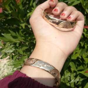 Gelang 15&12ml tali aer Swasa warna rose gold ( Kuning Selamanya )