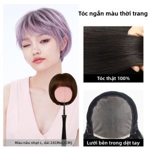Rebecca | Tóc Giả BOBO Ngắn Toàn Đầu Tay Làm Bằng Tay Thiên Nhiên