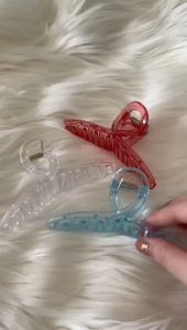 Jedai Silang CLEAR 11cm /  Jepitan Rambut Silang Korea Jedai Anak dan Dewasa