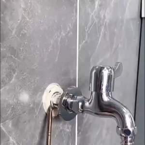 ABS Plating Shower Faucet Cover Useful Adjustable Abs Faucet Decor Kitchen Faucet Cover Hole