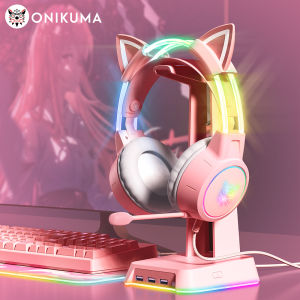 Tai Nghe Chơi Game ONIKUMA X15 Pro Có Chùm Tia Đầu RGB Điều Khiển Nút Mic Linh Hoạt Cắm 35 Mm Có Dây Cho PC Và Máy Tính