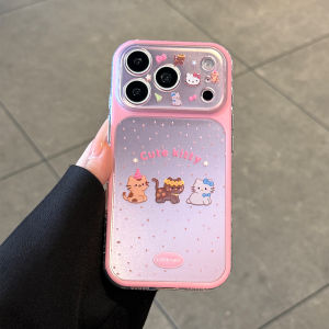 SENBO | Dots Gradient Cute Cat All Around Shockproof iPhone Case