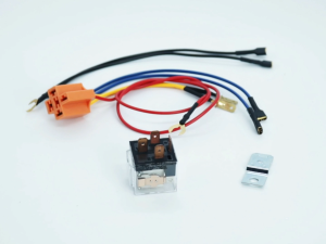 Horn Relay Mini Driving Light Relay Transparent Socket and Harness 4pin / 5pin 12V Universal