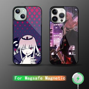 Calliope Mori Red Dress Hololive Phone Case For iPhone 15 14 13 12 11 Plus Pro Max Magsafe Magnetic Wireless Charging