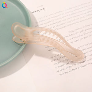 Korean Style Matte Shark Hair Clip Simple Design Duckbill Hair Accessory for Back of Head Bun Hairstyling Fashion Jewelry