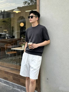 ZHUOCAN | Linen Tencel Shorts for Men Summer Breathable Loose Fit