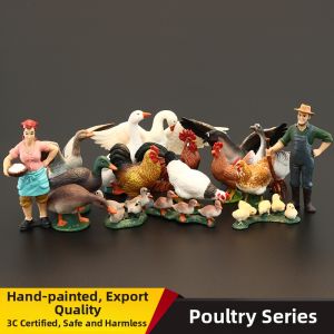 MENGSILE | Đồ Chơi Động Vật Thực Tế Giáo Dục Sớm Mô Phỏng Gà Vịt Ngỗng