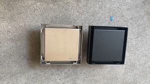 10X10cm Square Floor Drain Invisible Tile Insert Floor Drains With Removable Cover Bathroom Waste Drain Grates