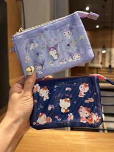 Cute Cat Cartoon Five-Layer Portable Card Holder Wallet Passport Identity Document Storage Bag Household Organizer Tool