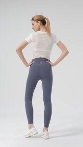 XEXYMIX Breathable Power Mesh Short Sleeve Atasan Olahraga Wanita - XFK1TS1005