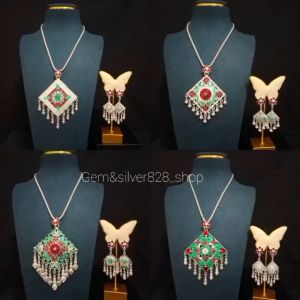 สร้อยคอเจ้านาง ราคาถูกที่สุด (ขายปลีก-ส่ง) สร้อยโชกเกอร์รำเซิ้งลงยา/เจ้าสาว/เจ้านาง/ล้านนา/ลายไทย/ตกแต่งชุดไทย/ออกงานต่าง