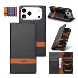 PU Leather Flip Case For iPhone 18 Pro Max 17air 16E 15Puls 14 Wallet Card Slot Stand Function Shockproof Protective Phone Cover