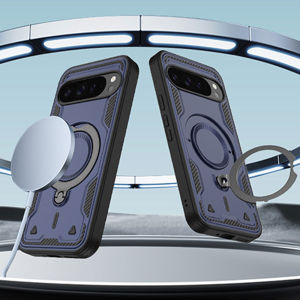 [Compatible with MagSafe] 360 Rotated Metal Kickstand Hybrid Military Grade Drop Proof Shockproof Protective Case for Google Pixel 10 Pro XL CasePixel 10/10 Pro CasePixel 9 Pro XL CasePixel 9/9 Pro CasePixel 9A Case