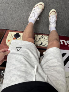 American Style Fitness Shorts Mens Summer Thin Sporty Outdoor Running Pants Quick Dry Triangle Label Youth Fashion Brand