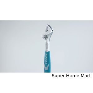 Total กุญแจเลื่อนหุ้มยาง ขนาด 6 นิ้ว รุ่น THT101066 รุ่นงานหนัก ( Adjustable Wrench ) - ประแจเลื่อน / กุญแจเลื่อน / ประแจคอเลื่อน