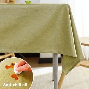 Waterproof Oil-Resistant No-Wash Tablecloth