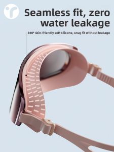 INRT | High-Definition Anti-Fog Waterproof Swim Goggles with Swim Cap Set for Men and Women