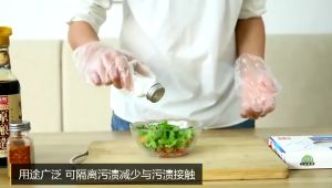 【COD】200Pcs Disposable PE Gloves Hygienic Restaurant Food Grade Plastic Hand Glove Sarung Tangan Pakai Buang 一次性手套