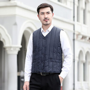 Áo Vest Lót Cotton Dày Ấm Áp Mùa Đông Cho Nam Áo Khoác Ngoài Áo Vest Chống Lạnh Cỡ Lớn Cho Bố Áo Vest Cotton Dành Cho Nam