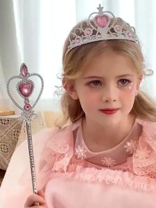 PRINCESS KESLI ชุดเครื่องประดับผม แช่แข็ง มงกุฎเจ้าหญิงเอลซ่า ไม้กายสิทธิ์