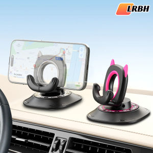 360 Degree Rotating Non-Slip Car Phone Holder Mat Dashboard Cell Phone Stand Compatible with All Smartphones