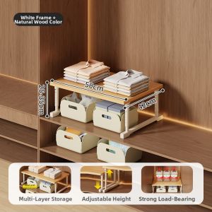 WUBUWEI | Multi-Purpose Closet Organizer Shelf
