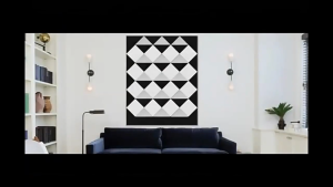 Soundproof Wall Panels Self-adhesive 30x30cm Acoustic Foam Panel Noise Reduction Honeycomb Texture Felt